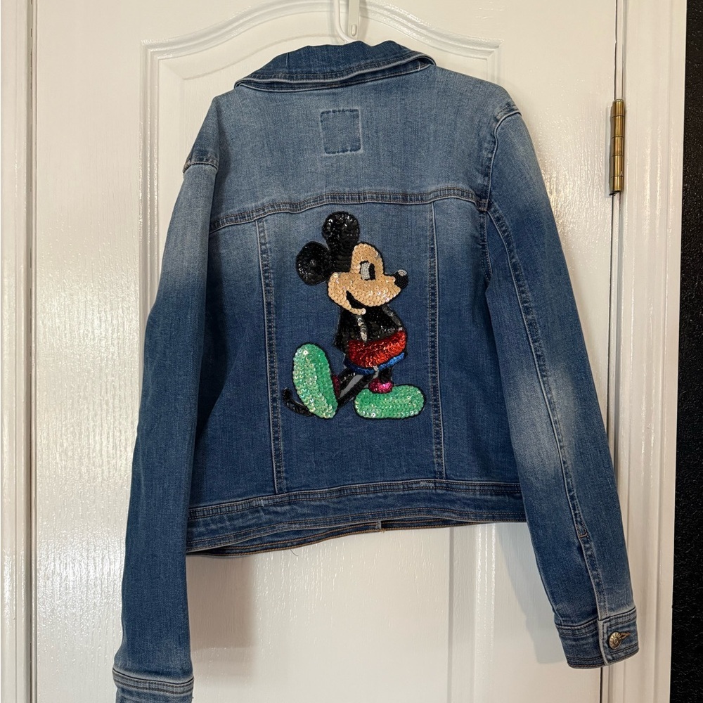 Kids Denim Jacket with Mickey Mouse Patch